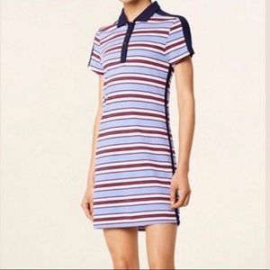 Tory Sport Striped Polo Dress